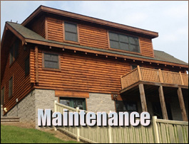  Clear Brook, Virginia Log Home Maintenance